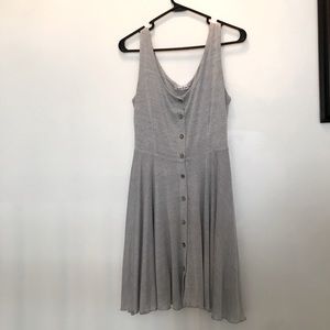 Grey button down dress
